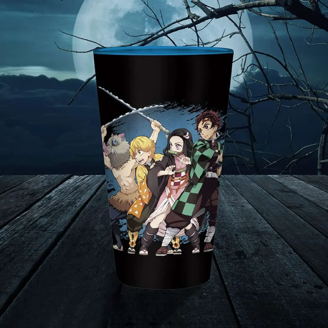 Стакан стеклянный Клинок рассекающий демонов Kimetsu no Yaiba 400 мл ABYVER174