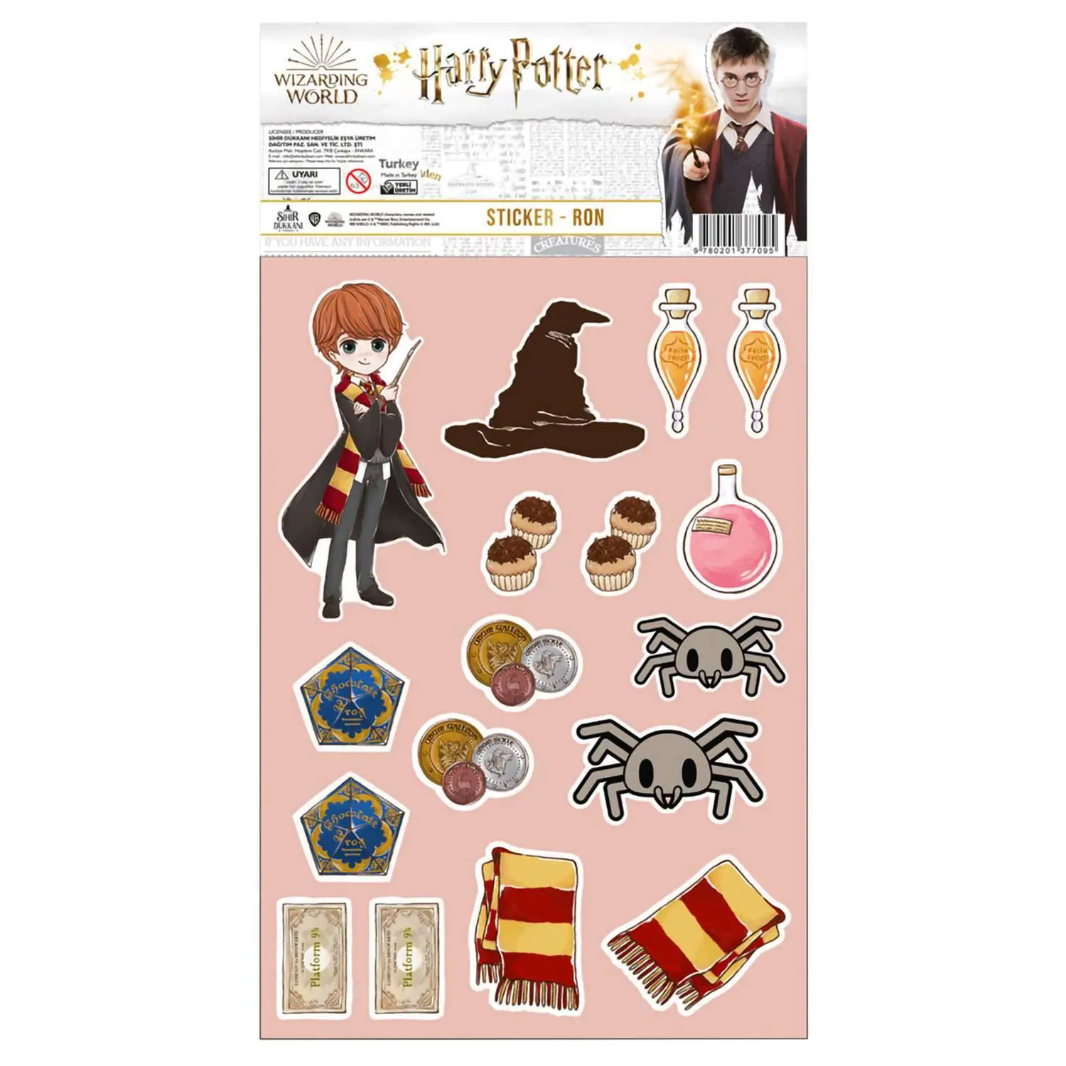 Наклейки Гарри Поттер Рон Уизли ST014