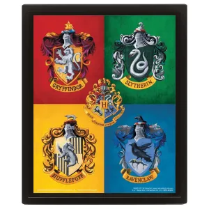 Постер 3D Гарри Поттер Colourful Crest EPPL71364