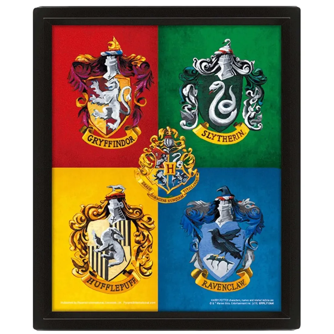 Постер 3D Гарри Поттер Colourful Crest EPPL71364