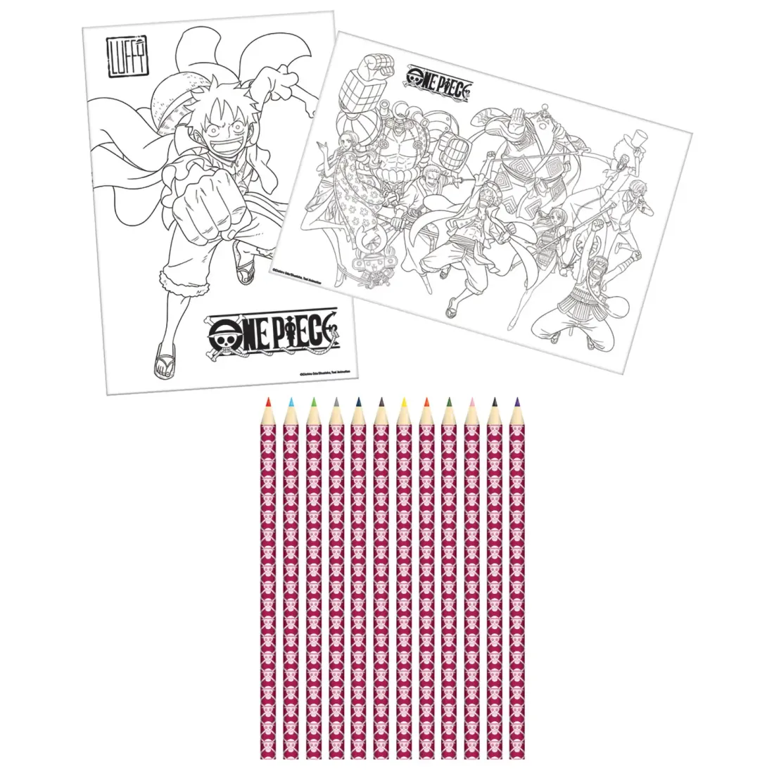 Канцелярский набор One Piece Пираты Соломенной Шляпы (пенал, постеры 2шт, карандаши) SR74431