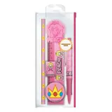 Канцелярский набор Супер Марио Принцесса Пич (ручка, карандаш, линейка, точилка, ластик) SR74596