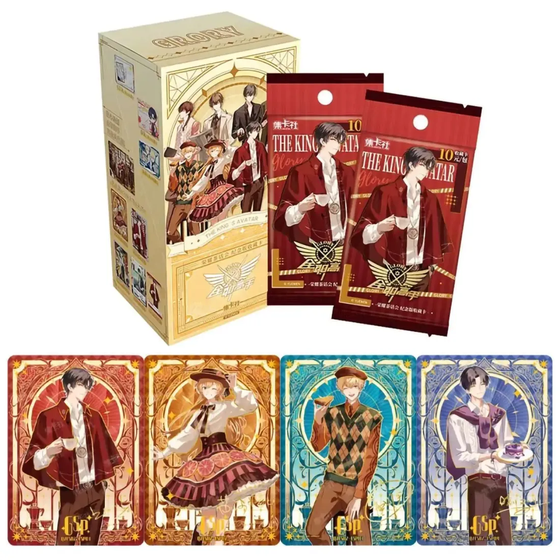 Коллекционные аниме карточки Аватар Короля Glory Tea Party 10 блистеров 6973731516345