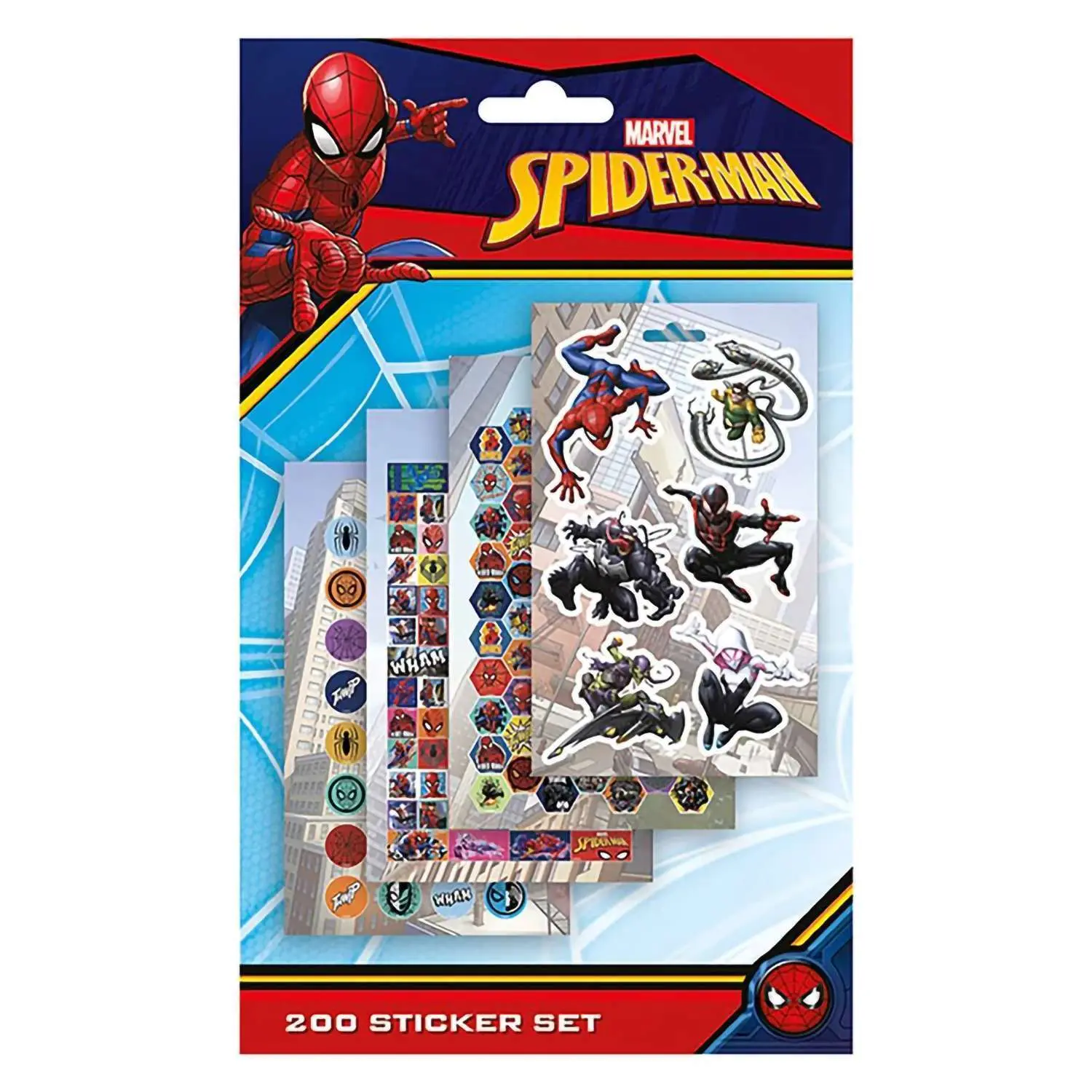 Наклейки Человек-паук Spidey Spectacular 200шт PS7488