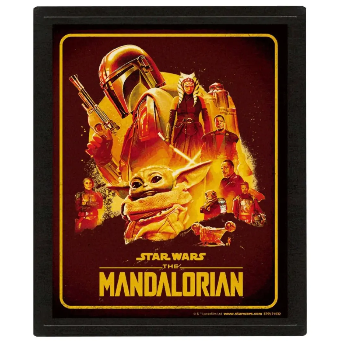 Постер 3D The Мандалорец S2 Montage EPPL71532