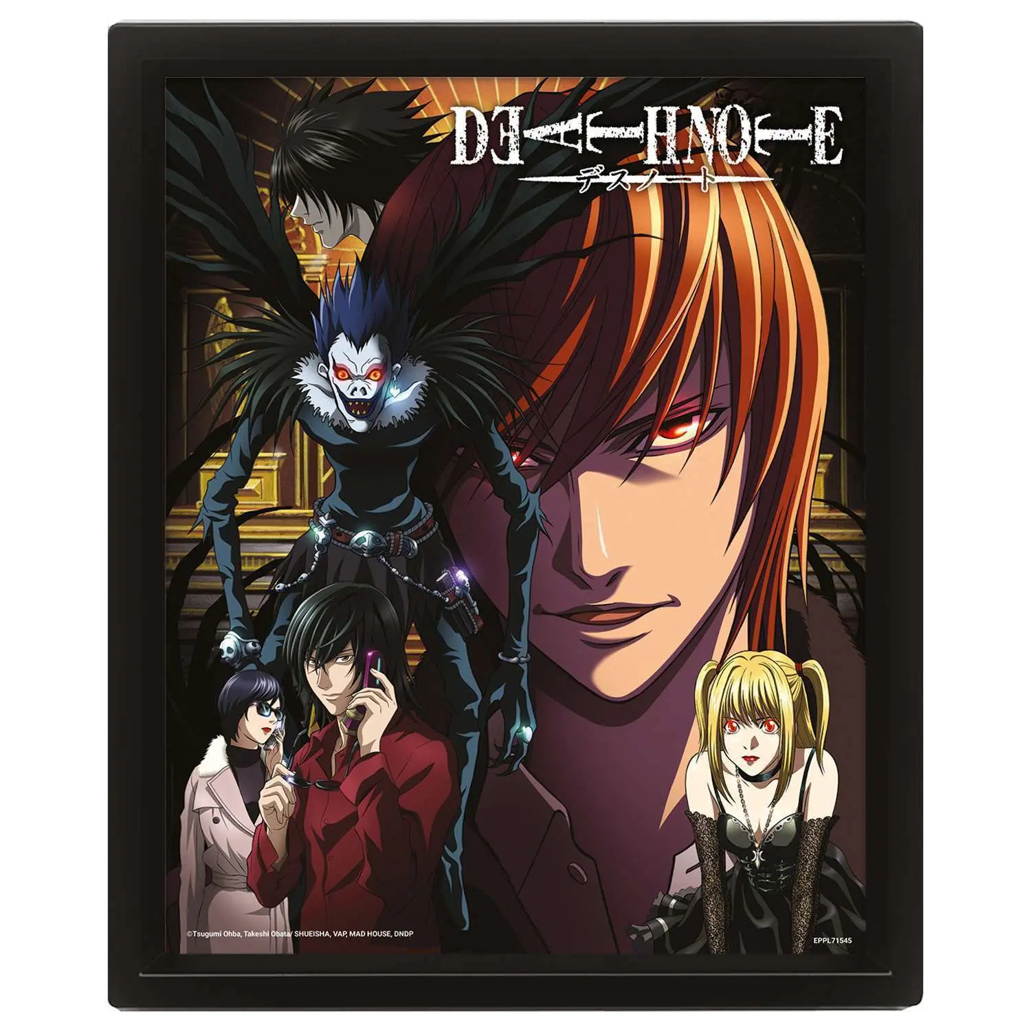 Постер 3D в раме Death Note (Connected By Fate) EPPL71545