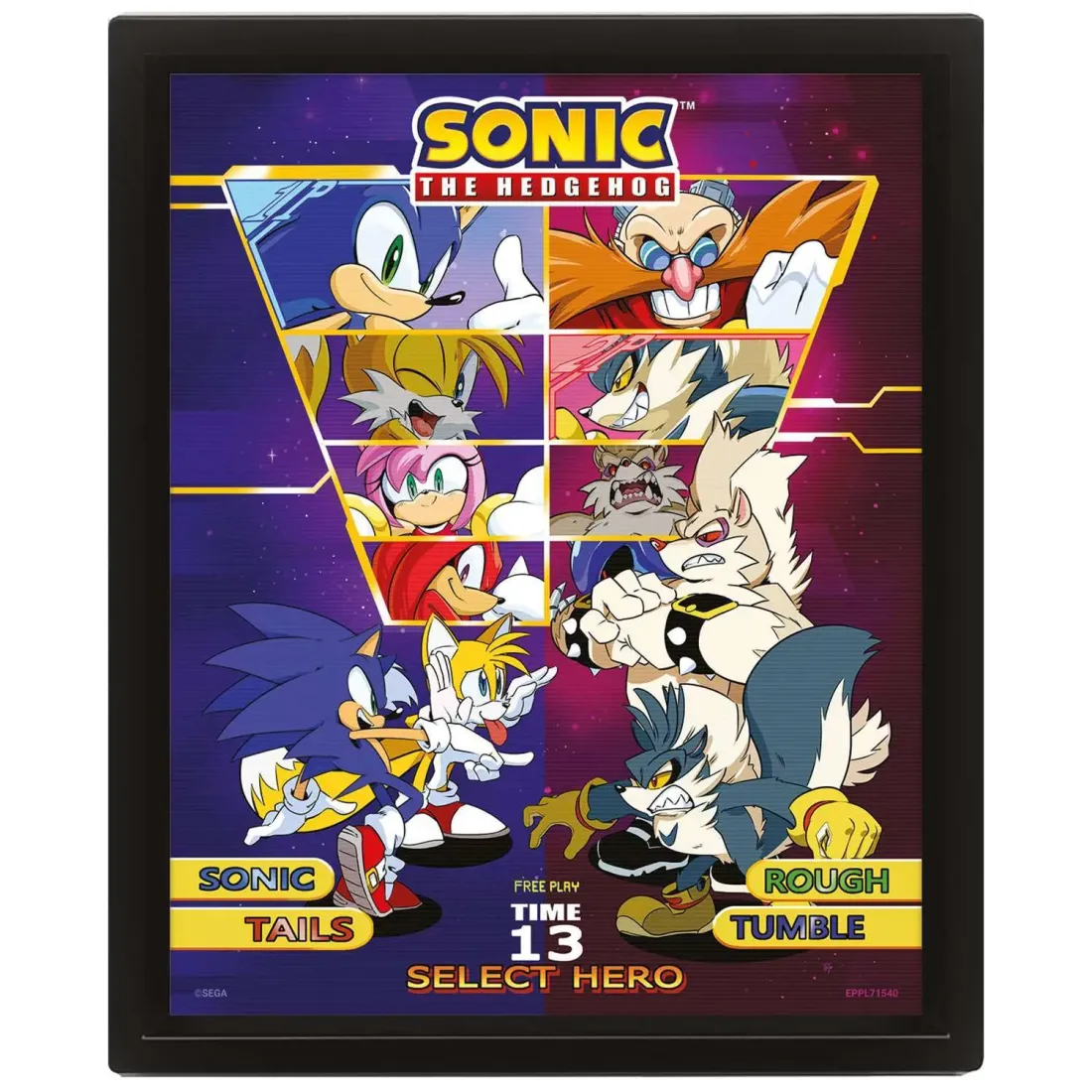 Постер 3D Соник Select Your Fighter EPPL71540