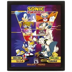 Постер 3D Соник Select Your Fighter EPPL71540