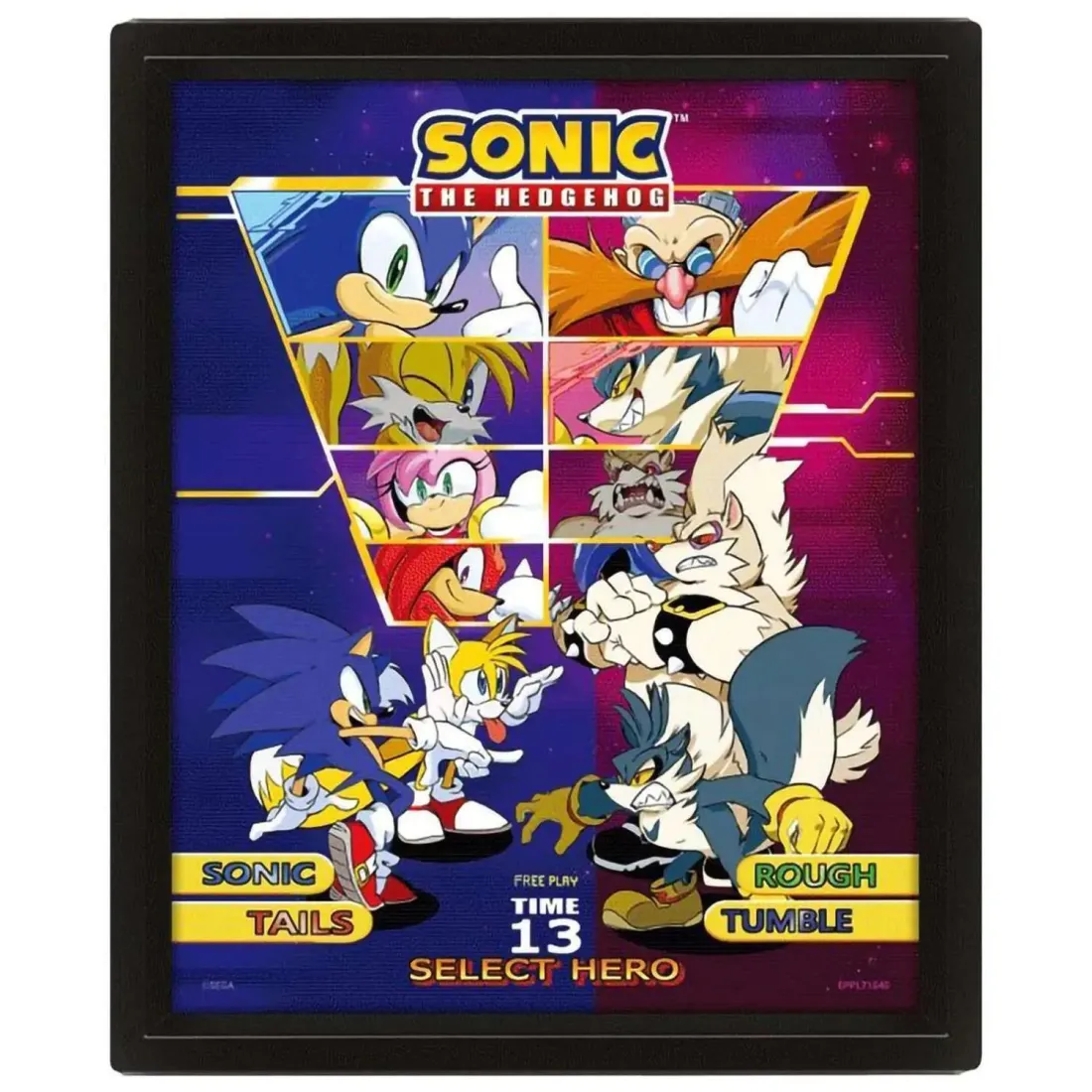 Постер 3D Соник Select Your Fighter EPPL71540