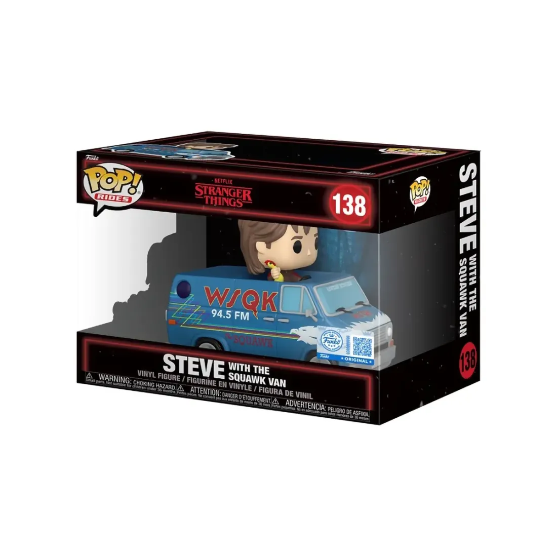 Фигурка Funko POP! Rides Stranger Things S5 Steve with The Squawk Van (Exc) (138) 88958