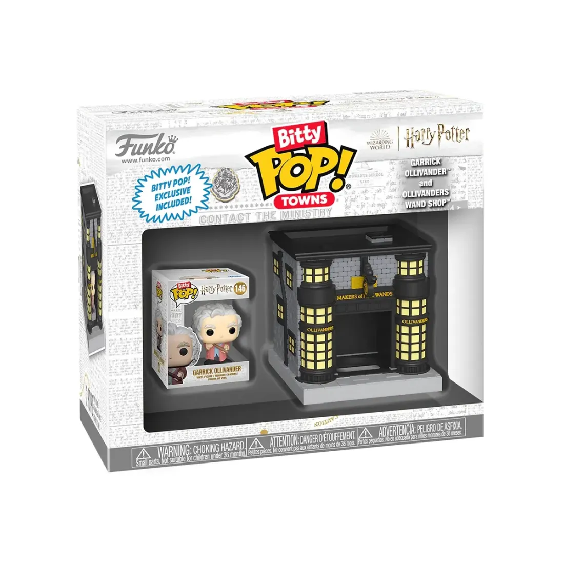 Фигурка Funko Bitty POP! Towns Harry Potter Garrick Ollivander and Ollivanders Wand Shop 83627