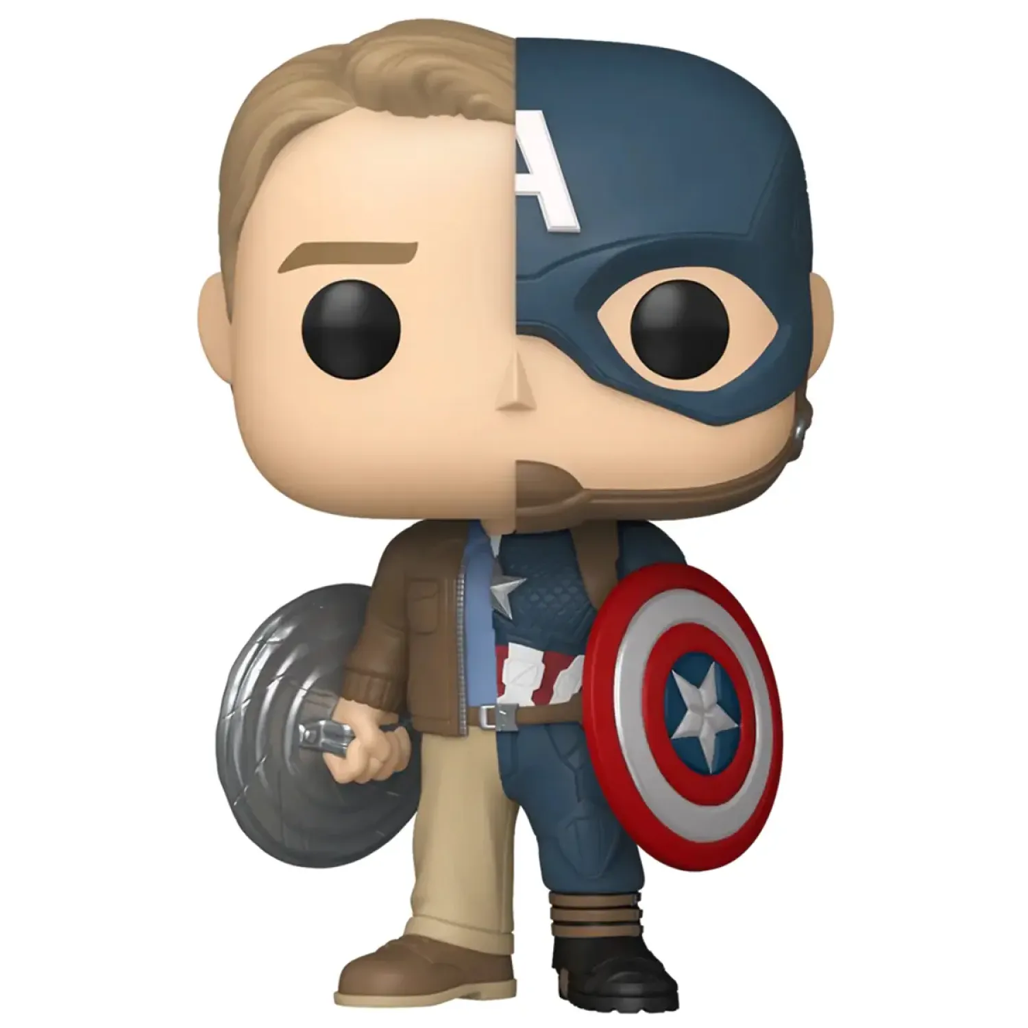 Фигурка Funko POP! Bobble Marvel Infinity Saga Split Steve Rogers/Captain America (Exc) (1512) 87222
