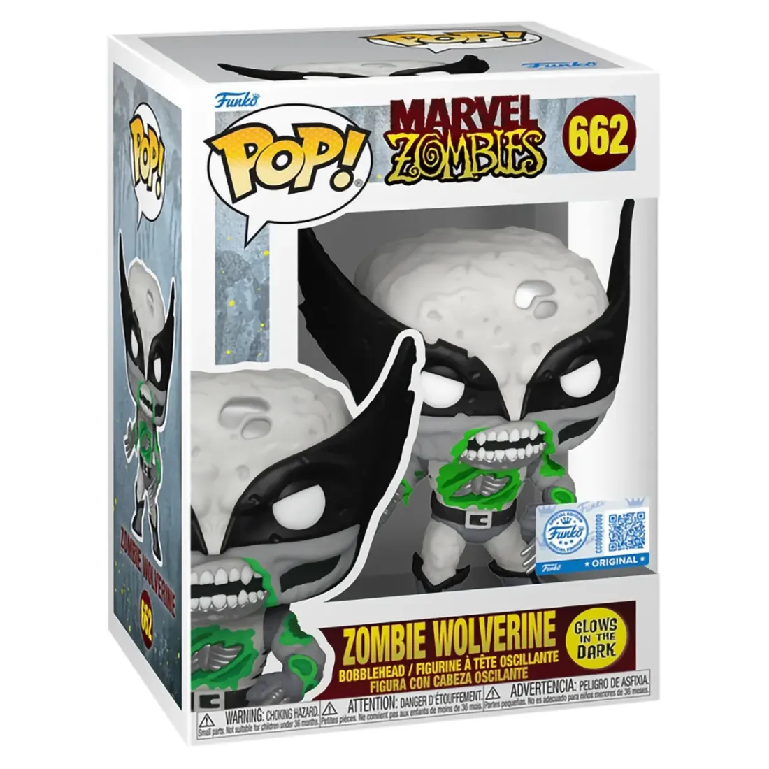 Фигурка Funko POP! Bobble Marvel Zombies Zombie Wolverine (B&W) (GW) (Exc) (662) 88261
