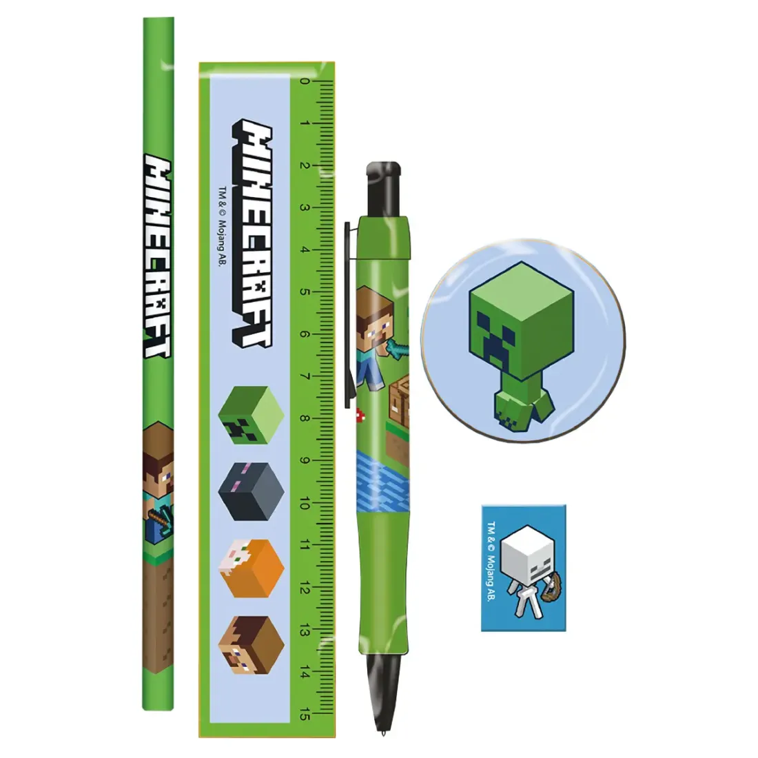 Набор канцелярских принадлежностей Minecraft Chibi Creeper  SR2404290
