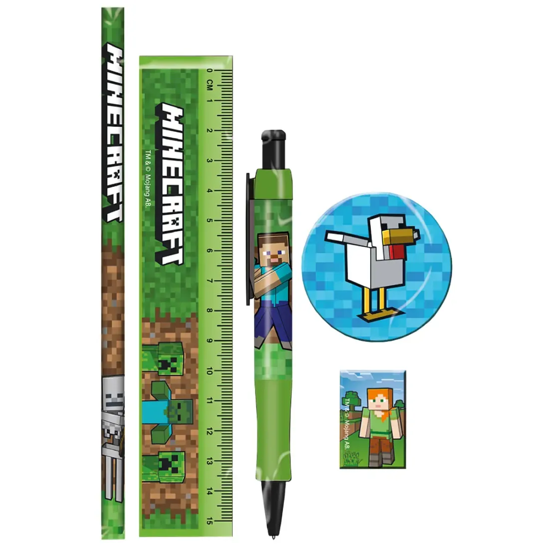 Набор канцелярских принадлежностей Minecraft Chiken SR2404684