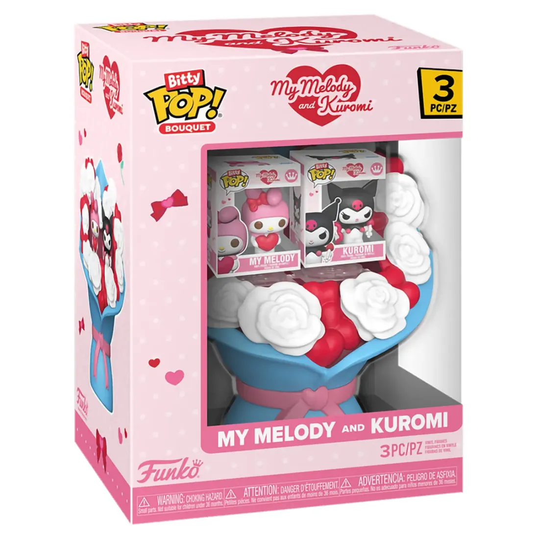 Набор Funko Bitty POP! Bouquet Hello Kitty & Friends Kuromi and My Melody 3шт 87807