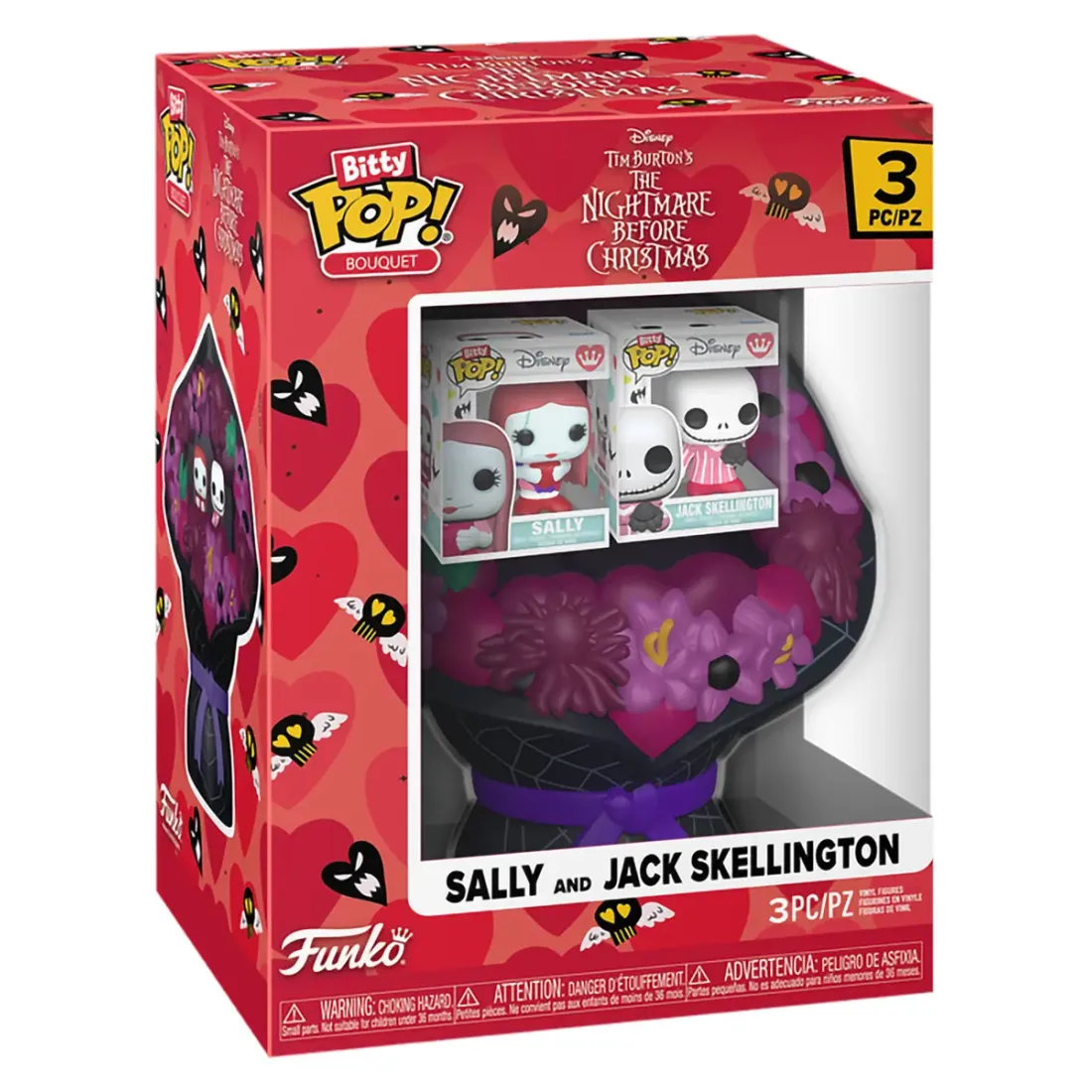 Набор Funko Bitty POP! Bouquet TNBC Jack and Sally 3шт 87811