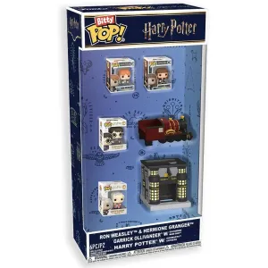 Набор Funko Bitty POP! Harry Potter Ron+Harry+Hermione+Ollivander+Ride+Town 6шт 91760